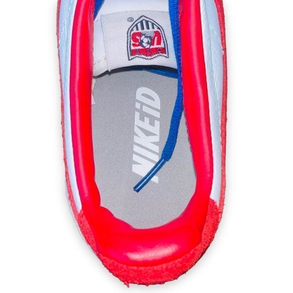 Nike ID Cortez US Soccer White Leather / Red Suede 331986-997 Women's 5.5 - Picture 9 of 11